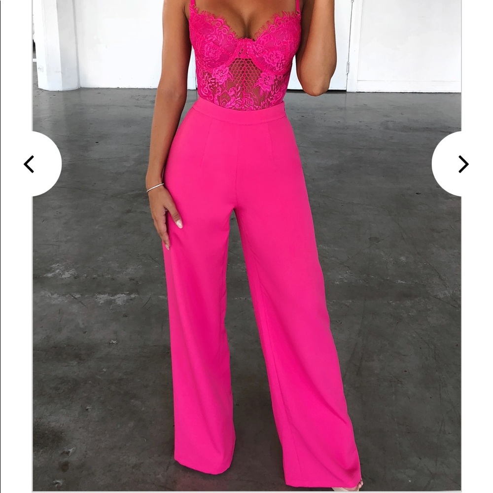 NWT BABY BOO pink flare pant